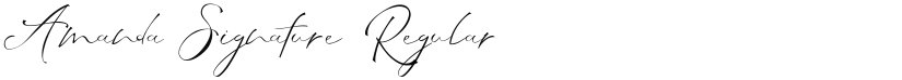 Amanda Signature font download