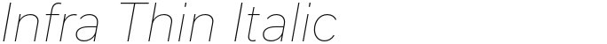 Infra Thin Italic