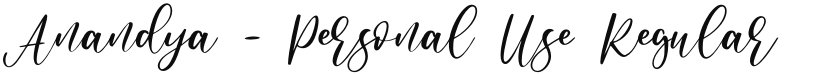 Anandya - Personal Use font download