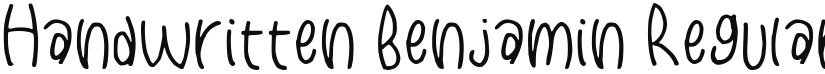 Handwritten Benjamin font download