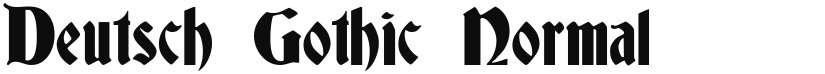 Deutsch Gothic font download