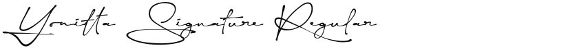 Yonitta Signature font download
