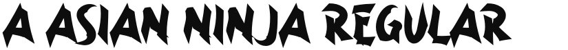 a Asian Ninja font download