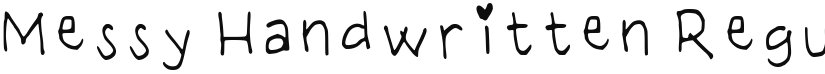 Messy Handwritten font download