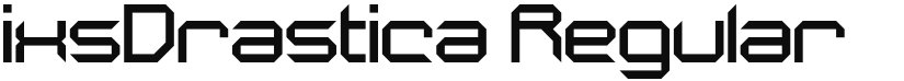 ixsDrastica font download