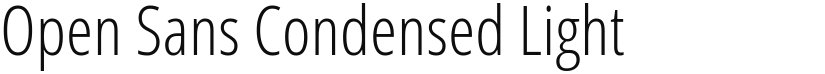 Open Sans Condensed font download