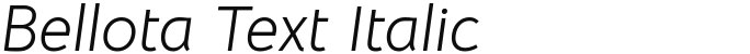 Bellota Text Italic