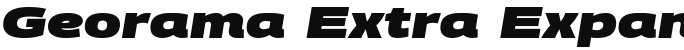 Georama Extra Expanded Black Italic