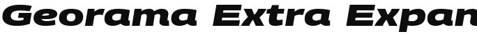 Georama Extra Expanded ExtraBold Italic