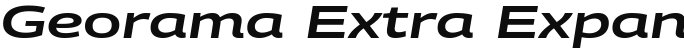 Georama Extra Expanded SemiBold Italic