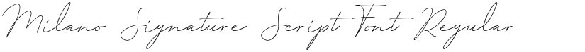 Milano Signature Script Font font download