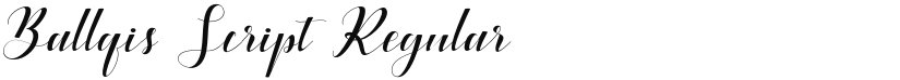Ballqis Script font download