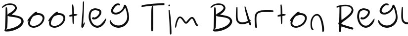 Bootleg Tim Burton font download