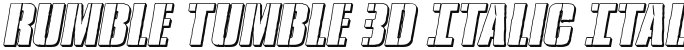 Rumble Tumble 3D Italic Italic