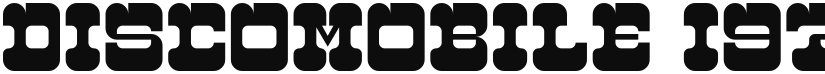 Discomobile 1972 font download