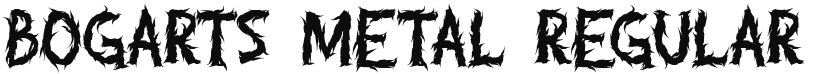 Bogarts Metal font download