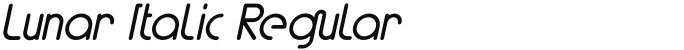 Lunar Italic Regular