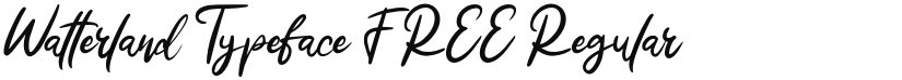 Watterland Typeface FREE font download