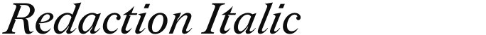 Redaction Italic