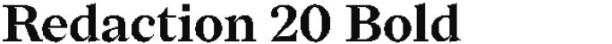 Redaction 20 Bold