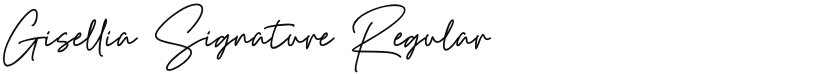 Gisellia Signature font download