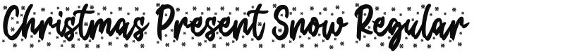 Christmas Present Snow font download