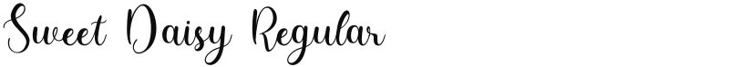 Sweet Daisy font download