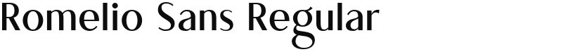 Romelio Sans font download