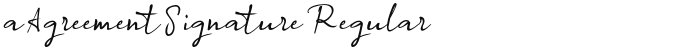 a Agreement Signature Regular