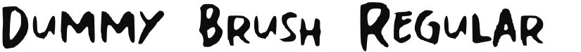 Dummy Brush font download