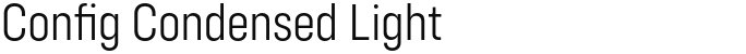 Config Condensed Light