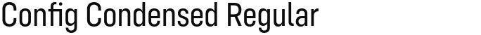 Config Condensed Regular