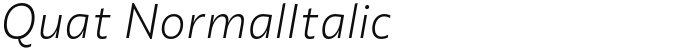 Quat NormalItalic