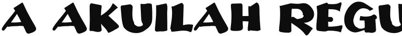 a Akuilah font download