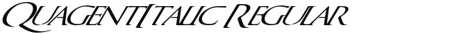 QuagentItalic Regular