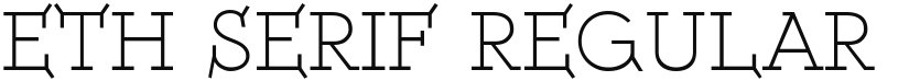 ETH Serif font download