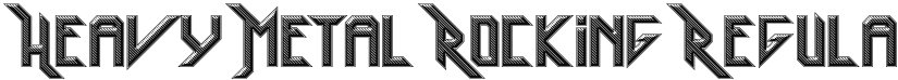 Heavy Metal Rocking font download