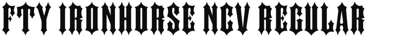 FTY IRONHORSE NCV font download