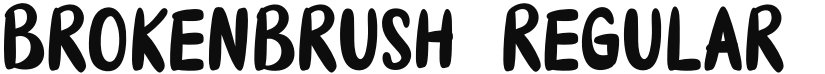 Brokenbrush font download