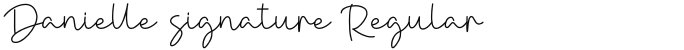 Danielle signature Regular