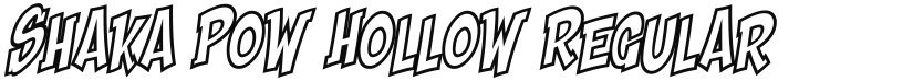 Shaka Pow Hollow font download