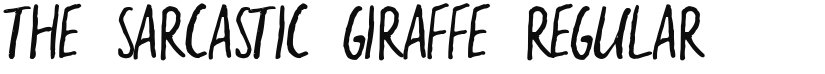 the sarcastic giraffe font download