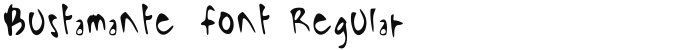 Bustamante_font Regular