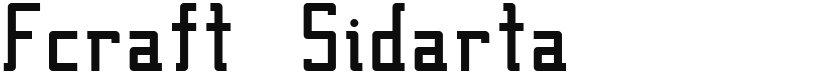 Fcraft Sidarta font download