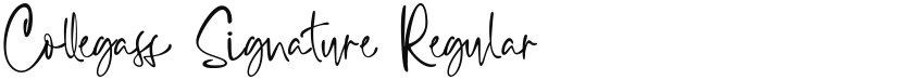 Collegass Signature font download