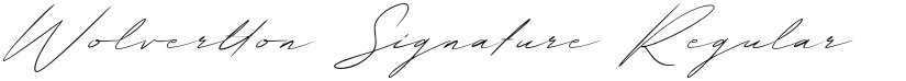 Wolvertton Signature font download