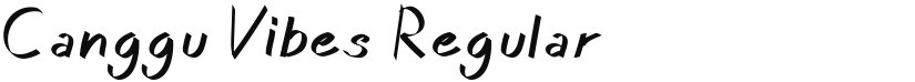Canggu Vibes font download