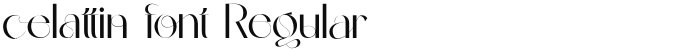 celattin font Regular