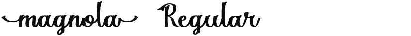 Magnola font download
