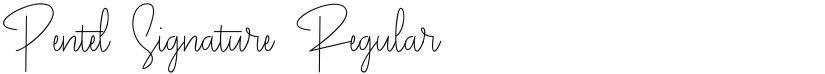 Pentel Signature font download